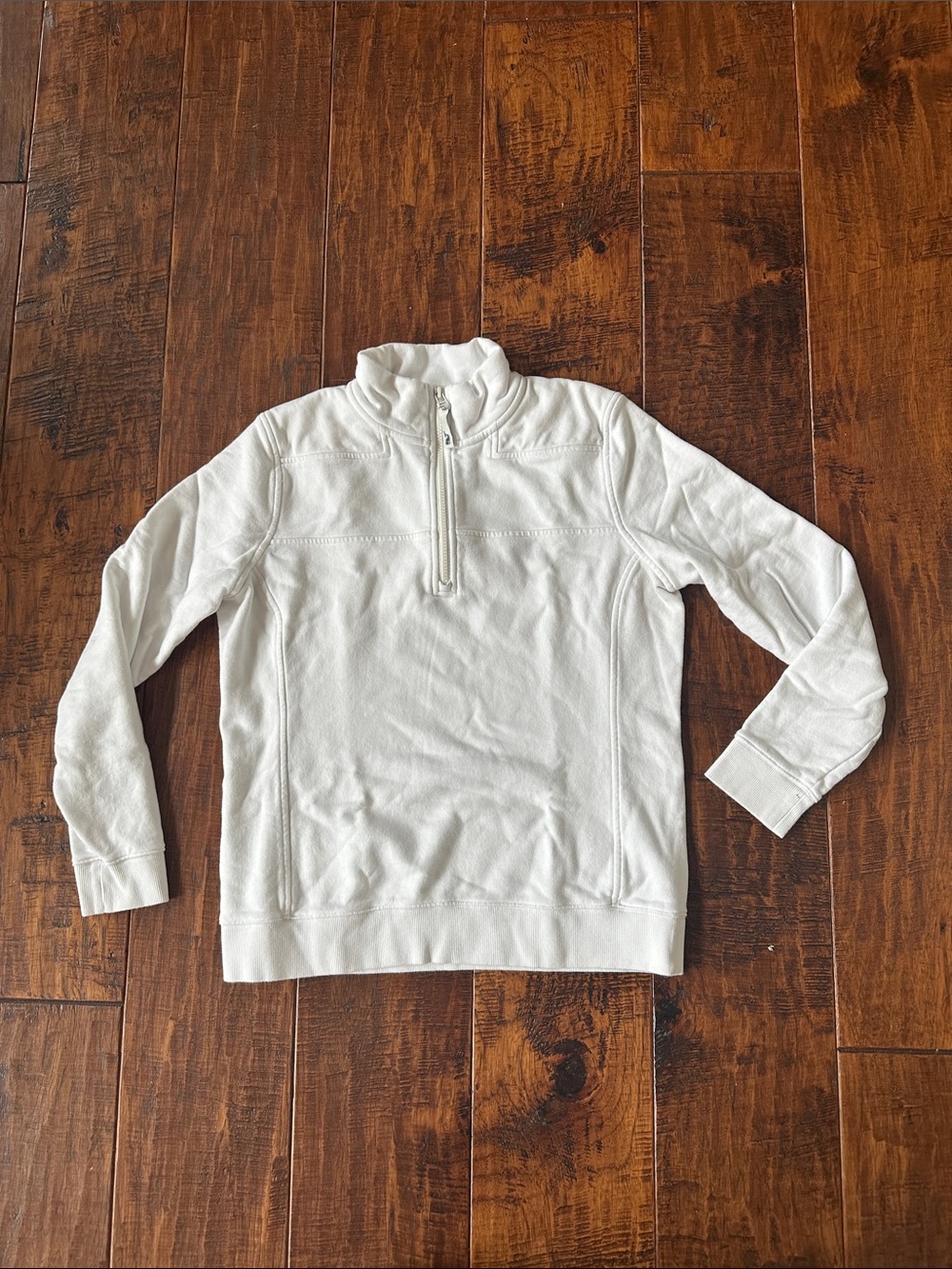 Vineyard Vines Women's White Quarter-Zip Pullover Sweatshirt